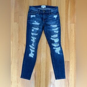 Current Elliot The Stiletto Bennett Tattered Skinny Jeans Size 25
